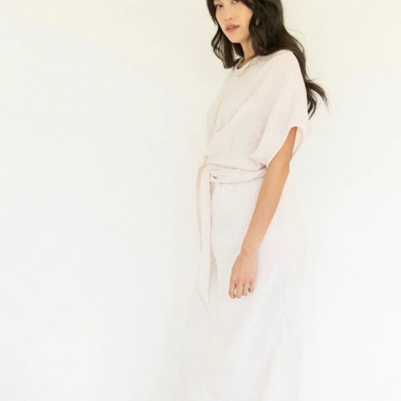 Suunday Cotton Gauze Dolman Dress Eggnog XL - Picture 2 of 9